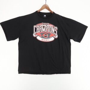 Cincinnati Reds Central Division‎ Champions 2010 T-Shirt Mens Black 2XL MLB